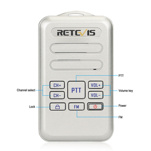 Retevis RT20 2W/0.5W Mini UHF Walkie talkie senza licenza con funzione FM 16CH 400-470MHz scansione VOX TOT ricetrasmittenti - Product Image 4