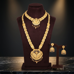 Wholesale Forming 14K 18K 24K Gold Filled Combo Necklaces Set, Fashion Jewelry Set, Traditional & Wedding Long Combo Jewelry Set - Product Image 2