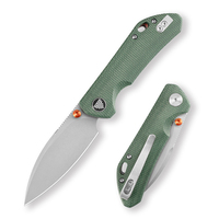 Couteau pliant de poche TRIVISA Otter-GM EDC pour hommes, lame 14C28N, manche en Micarta avec clip, outil de survie, camping, chasse