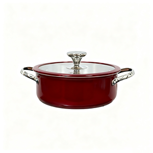 Hàn quốc-phong cách 304 thép không gỉ không dính Cookware Set Đỏ lớp phủ gốm cho lẩu và Thịt Hầm Thời trang thiết kế kim loại - Product Image 3