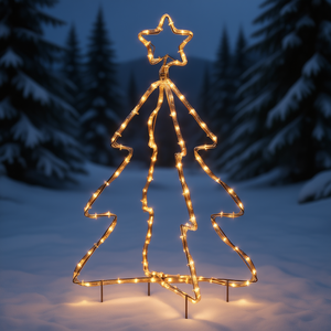 LED Christmas <b>Tree</b> Motif <b>Light</b> Warm White 2700K IP65 Outdoor Decoration 2-Year Warranty - Product Image 2