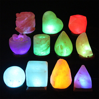 Arbre de vie changeant multicolore avec câble et lampe Led Forest Design Metal Basket Himalayan Rock Salt Lamp