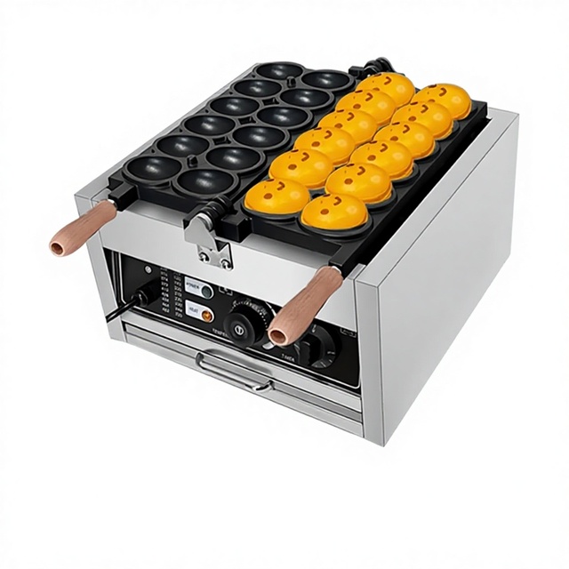 New Commercial Smiling Egg Waffle Machine with 6-Month Warranty-Best-Selling Puffy Design