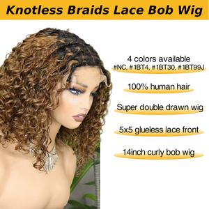 Pelucas de Cabello Humano Rizado de 14 Pulgadas con Doble Trama FH # Pelucas de cabello virgen vietnamita con frente de encaje 1bt4 5x5 - Product Image 4