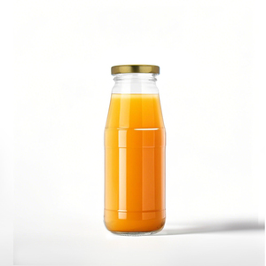 Botella <span class=keywords><strong>de</strong></span> vidrio para bebidas <span class=keywords><strong>de</strong></span> leche personalizada, botellas <span class=keywords><strong>de</strong></span> vidrio transparentes vacías redondas para café con <span class=keywords><strong>miel</strong></span> - Product Image 4