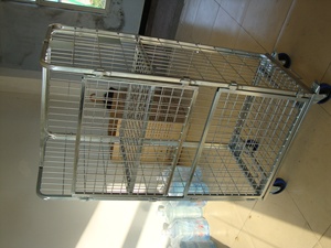 Có Thể Gập Lại Kim Loại Dây Xe Đẩy CuộN Lồng Chứa Kho Xe Đẩy Giỏ Hàng Giặt Ủi - Product Image 6