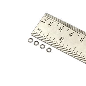 Connecteurs en laiton pour la fabrication de bijoux en gros, anneaux ouverts ronds de 4 mm plaqués noir, fournitures EL JOYERO - Product Image 2