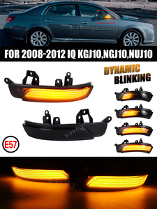 ไฟสัญญาณเลี้ยว2ชิ้นแบบไดนามิกสำหรับ Toyota Prius Reiz Camry WISH MARK X Crown Avalon Passo <span class=keywords><strong>IQ</strong></span> rarev กระจกไฟแสดงสถานะ - Product Image 6