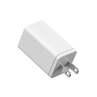 Chargeur rapide PD 65W 2 ports Type-C avec GaN PD 3.0 OTP pour la charge d'ordinateurs portables et de téléphones mobiles