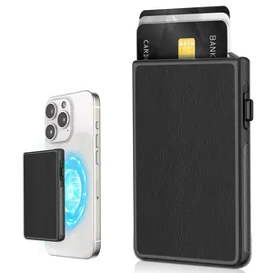 MagSafe Slim Automatic para Pop Plastic Magnetic Card Case Wallet Tarjetero para iPhone y Samsung Compatible con <span class=keywords><strong>crédito</strong></span> - Product Image 1