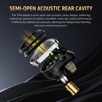 Écouteurs modulaires interchangeables TRN TA4 2,5 mm 3,5 mm 4,4 mm avec prise audio équilibrée, casque filaire pour amplificateur de bureau HiFi DAC