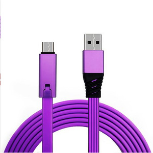 Nuevo Cable de Datos USB de Carga Rápida, Reutilizable, Renovable, Tipo C Micro de 3A, 8 Pines, Plano, TPE, Reparable y Reconectable - Product Image 3