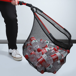 CHILENT intégré pliant filet de pêche en alliage d'aluminium pliant Nylon pêche épuisettes <span class=keywords><strong>mer</strong></span> volant matériel de pêche - Product Image 5