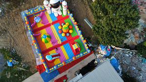 Trampolín inflable al aire libre Casa grande de rebote Parque temático inflable gigante Castillo hinchable grande Combo Parque infantil para alquilar - Product Image 5