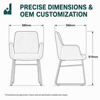 Chaise de conférence exécutive ergonomique en tissu, chaise de bureau moderne pour invités, mobilier commercial pour salle à manger, réception et salle d'attente