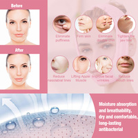 Cinta para estiramiento Facial, mascarilla de doble mentón reutilizable con cinta en V, parche reductor para cara y cuello