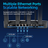 Pabrik OEM ODM Router Wifi Nirkabel Tri-band Wifi7 19000Mbps 10Gbps Port dengan Slot Kartu SIM