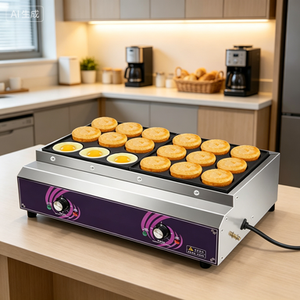 Nouvelle machine commerciale multifonctionnelle <span class=keywords><strong>pour</strong></span> œufs, hamburgers et crêpes, avec couvercle de maintien au chaud, alimentation électrique/gaz et minuterie, <span class=keywords><strong>pour</strong></span> camions de restauration - Product Image 1