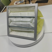 Élément de filtre à air à sous-haute efficacité à charbon actif F9 Pocket Medium-Efficient pour unités HVAC Made for Clement