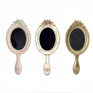 <strong>Vintage</strong> Rose <strong>Art</strong> Decorative Resin Hand <strong>Mirror</strong> - Product Image 2