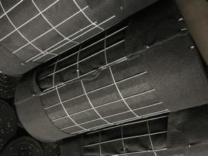 <span class=keywords><strong>3</strong></span> قدم × <span class=keywords><strong>100</strong></span> قدم السلك الأسود المدعومة المدعومة سياج من الطمي لبناء الطرق - Product Image 3