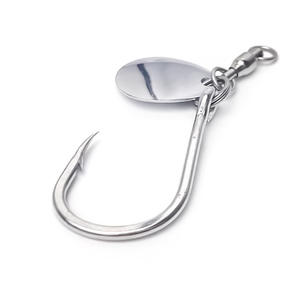 ตะขอเบ็ดตก<span class=keywords><strong>ปลา</strong></span>เหล็กคาร์บอนสูง ขนาด 1/0 2/0 3/0 5/0 แบบเดี่ยว สำหรับ<span class=keywords><strong>ปลา</strong></span>แมคเคอเรลสเปน <span class=keywords><strong>ปลา</strong></span>บาส พร้อมตัวหมุนแบบมีลูกปืนและช้อน - Product Image 6