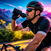 Bouteille d'eau de cyclisme en PP5 sans BPA de 680 ml, anti-fuite, à boire directement, pour vélo de route et VTT
