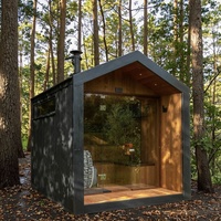 Sauna pour 1 à 8 personnes, hammam extérieur sain, sauna en bois de pruche, poêle en bois, amincissant
