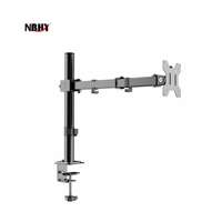 Bras de moniteur ergonomiques à double articulation pour écrans incurvés/plats de 17 à 32 pouces, réglables en hauteur et inclinables, certifiés CE, en stock