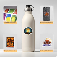 50 nordische Halloween-Graffiti-PVC-wasserdichte Deko-Aufkleber für Wasserbecher, Handys und grenzüberschreitende Feiertagsverpackungen