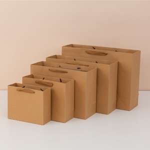 Sacchetti Regalo Classici in Carta Kraft all'Ingrosso Direttamente dalla Fabbrica, con Stampa a Caldo e Chiusura a Coulisse per Negozi di Abbigliamento e Regali di Pasticceria - Product Image 4