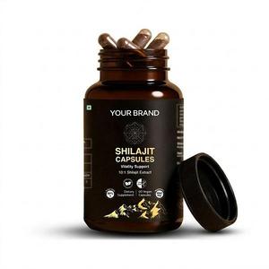 Premium Shilajit Resin <b>Capsules</b> with Natural Mineral Blend and Authentic Resin Extract for Daily Lifestyle Supplement Products - Product Image 1