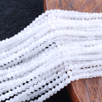MOQ=1 Perles Rondelles Facettées 2x3mm en Pierre Naturelle, Perles Gemmes Facettées pour la Fabrication de Bracelets, Colliers et Bijoux
