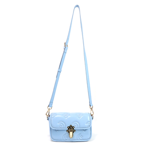 Bolso de Hombro de PU con Estampado Floral Azul, Diseño con Correa Ajustable y Logotipo Personalizado, Venta al Por Mayor del Fabricante GORFIA - Product Image 2