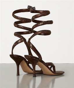 <span class=keywords><strong>Sandalias</strong></span> de tacón alto con punta abierta para mujer, zapatos de charol hechos a mano, OEM ODM, para verano, <span class=keywords><strong>2021</strong></span> - Product Image 5