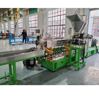 Machine d'extrudeuse à double vis en nylon de fibre de verre PA6 PA66 avec PLC et productivité élevée de boîte de vitesses