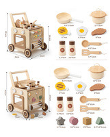 Marche-bébé en bois OEM ODM avec centre d'activités pour les tout-petits