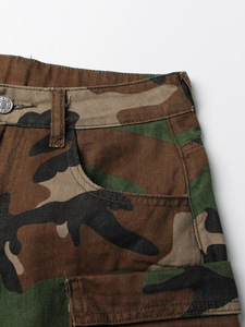 High Quality No <strong>Stretch</strong> Patchwork Camouflage <strong>Jeans</strong> <strong>With</strong> Pocket Patchwork Cargo <strong>Jeans</strong> <strong>Women</strong> - Product Image 6