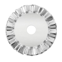 Cutter rotatif en acier inoxydable de 28 mm avec lame ondulée