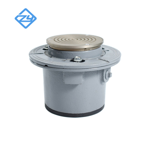 OEM Gusseisen verstellbare Boden reinigung mit runden Ni-Bronze-Reinigungs spuds ODM abtropfen lassen - Product Image 2