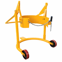 Lève-fût hydraulique manuel Jingxin, capacité 350 kg, fût en acier inclinable 580-620 mm et rotatif à 360° avec verrou de sécurité