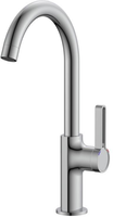 Robinet de cuisine monté sur le pont avec pulvérisateur à tirette Cuivre Zinc Acier inoxydable Matériau céramique Robinets de chauffage pour salle de bain