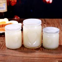 Nouveau pot en verre pour pâtisserie, pudding, mousse, gelée, dessert, avec couvercle, résistant aux hautes températures, à prix avantageux