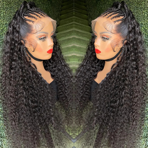 Parrucca 360 Water Wave Lace Front HD, Parrucche Brasiliane con Frontale in Pizzo per Donne Nere, Capelli Umani Ricci 13x4 13x6 - Product Image 2