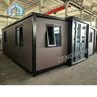 Casa Contenedor Expandible de Acero de 20 pies, Prefabricada, 2 Dormitorios, Baño, Residencial, Precio Competitivo, Panel Sándwich