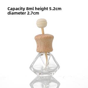 Difusor de <span class=keywords><strong>Perfume</strong></span> de vidrio para aromaterapia de 10ml, colgante para coche, decoración colgante, juego de caña, recarga de botella, Stock - Product Image 3