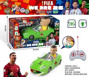 Voiture de course télécommandée 1/18 Coupe du Monde de Football 2026 avec lumières, véhicule électrique haute vitesse pour course <span class=keywords><strong>radio</strong></span>, jouet pour le jeu - Product Image 2