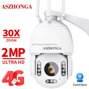 2MP SIM 4G <span class=keywords><strong>CAD</strong></span> inalámbrico de la cámara de seguridad IP de HD 30X Zoom 80M de la visión nocturna IR PTZ al aire libre Casa de vigilancia cúpula cámara CCTV CamHipro - Product Image 2