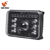 Faro LED Rectangular de 6.5 Pulgadas para ATV UTV con DRL H4, Luz Alta y Baja, Impermeable IP67, 4400LM, Aleación de Aluminio, YW-5721