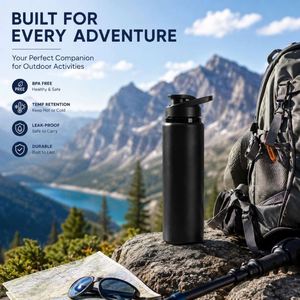 Wholesale Promotion Gift Cycling 600ml 750ml Single Wall Sport <b>Flasks</b> Custom Logo Aluminum Water <b>Bottle</b> With Lid - Product Image 5